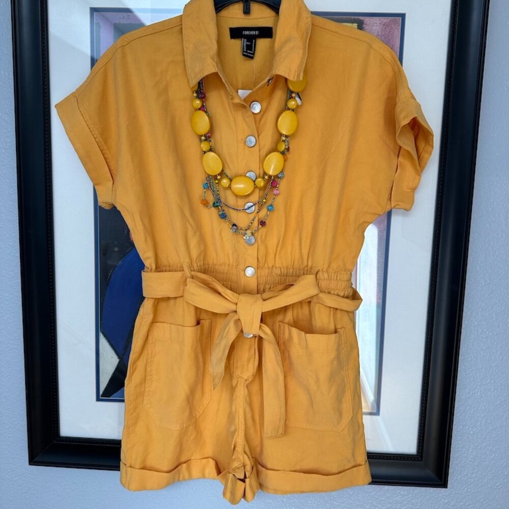 Marigold Forever 21 Jumpsuit shorts